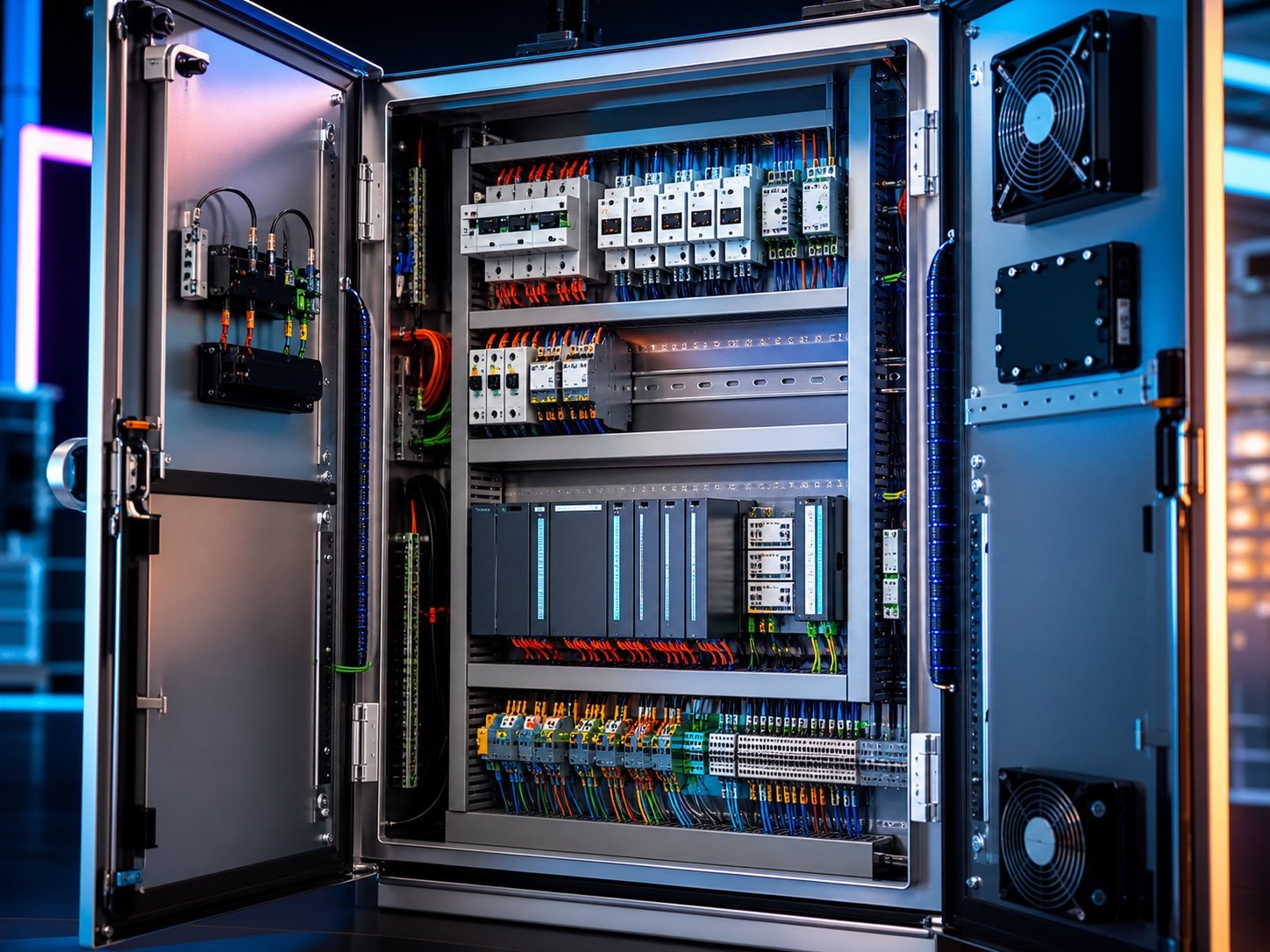 Precision engineered electrical control cabinet